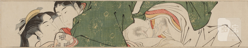 Attributed to Torii Kiyonaga (1752-1815) | Scroll for the Sleeve (Sode no maki) | Edo period, late 18th century - 图10
